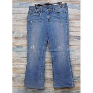 Lucky Brand Jeans Women's Size 30 Sweet N‎ Low Bootcut Distressed Blue Denim